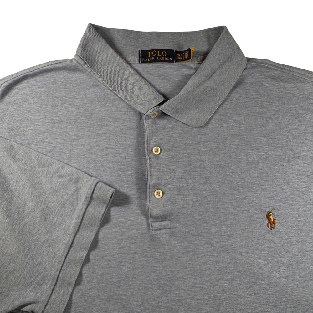 POLO RALPH LAUREN Mens 3XLT Tall Short‎ Sleeve Classic Fit Polo Shirt Flesh Pony